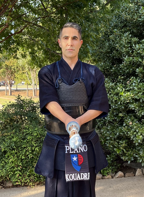 Theo Kouadri in Kendo Gear